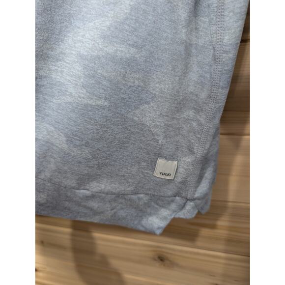 Vuori Top Womens Medium Gray Camouflage Lightweight Hoodie - Picture 2 of 8